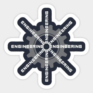 engineering text, funny engineer text Sticker